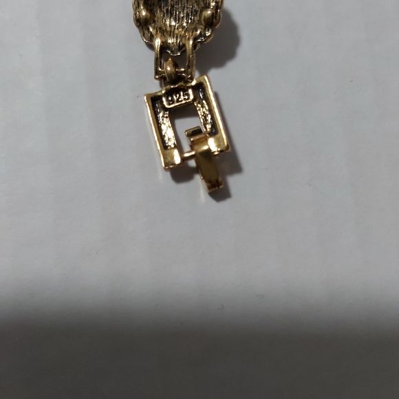 925 stamped multi color with rhinestones and gems stone. Gold tone 7" lo… - Picture 10 of 10